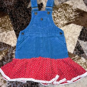 Happy Kids overalls/ dress very cute and summery size 18/24 months.
